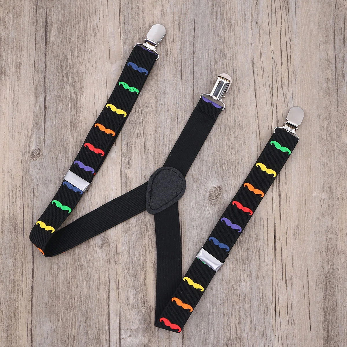 

Kids Suspenders Children Beard Strap Clip Adjustable Black Cartoon Pupils Boys Y Back Metal Hardware Easy Closure Machine Wash