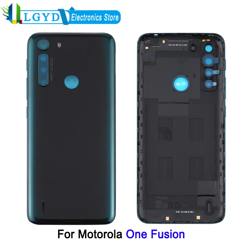 Rear Cover For Motorola One Fusion Phone Battery Back Cover Replacement Part