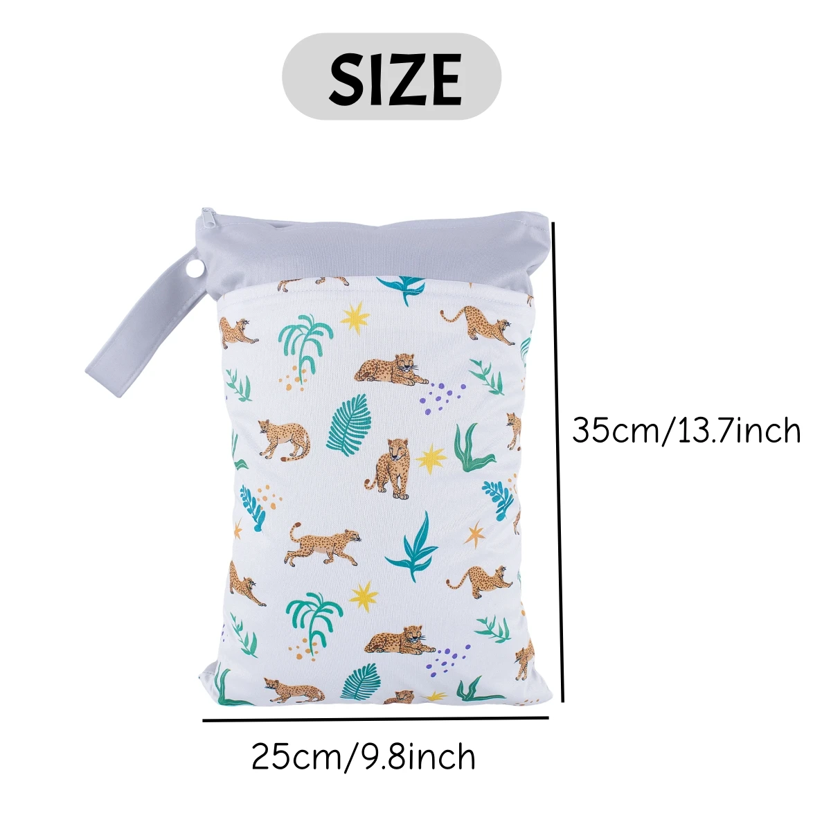 New Mommy Diaper Bag for Baby,Two Pockets Dry/Wet Bag With Zippers, Waterproof Swimwear Bag,Yoga Bag, Reusable Can Be Hung Bag