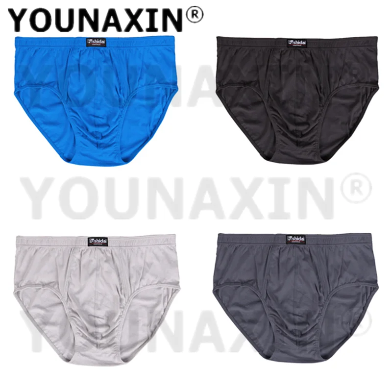 Confezione da 4 slip da uomo di grandi dimensioni intimo grande mutande mutandine traspiranti in cotone mutandine mutandine XL 2XL 3XL 4XL 5XL 6XL 7XL 8XL