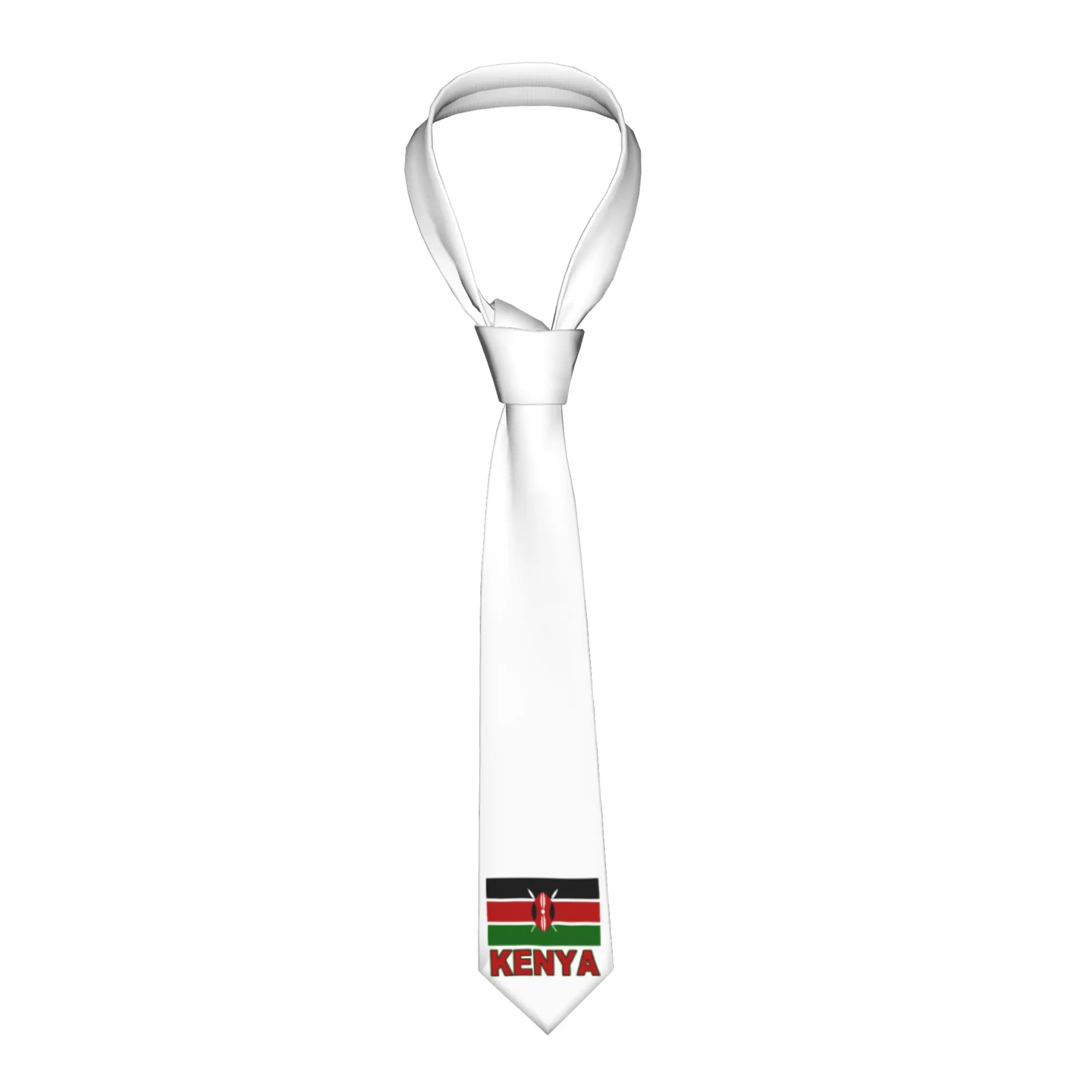 gravata-classica-de-seda-masculina-com-a-bandeira-do-quenia-o-orgulho-do-quenia-para-festas