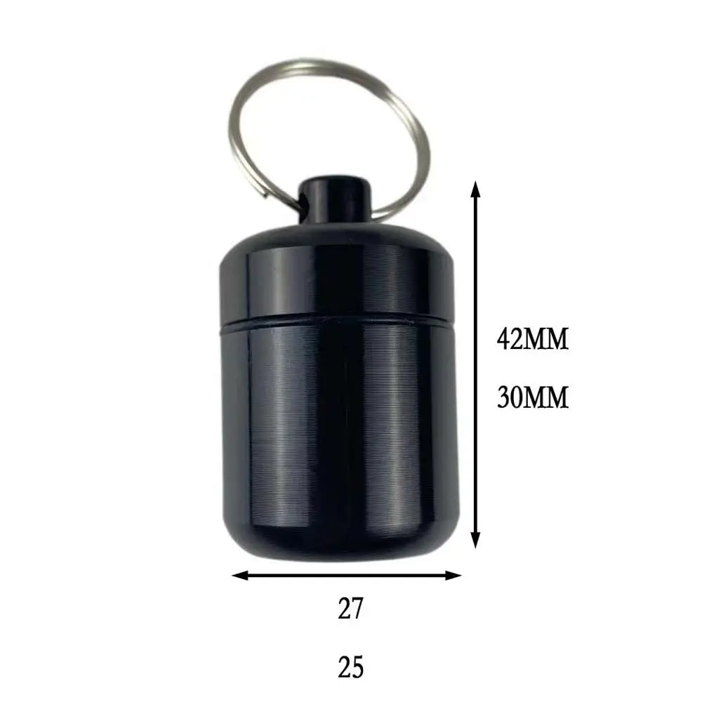 Storage Bottles Medicine Case Emergency Dry Bottle Keychain First-Aid Canister Pill Box Pill Cases Waterproof Seal Tank