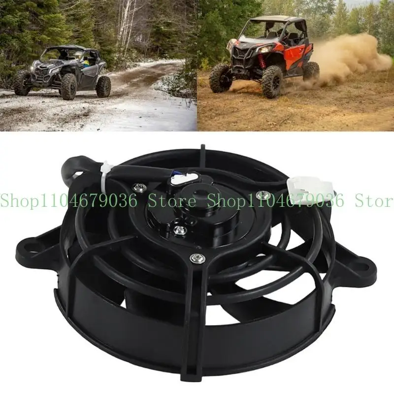 652F Upgraded Cooling Fan Simple Install Radiator Fan Efficient Cooling Fan Simple Operation for Beach Vehicles & Dirt Bikes