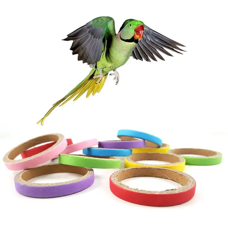 Pet Bird Tooth Chew Natural Wooden Rings for Ideal for Cockatiel Conure Coc