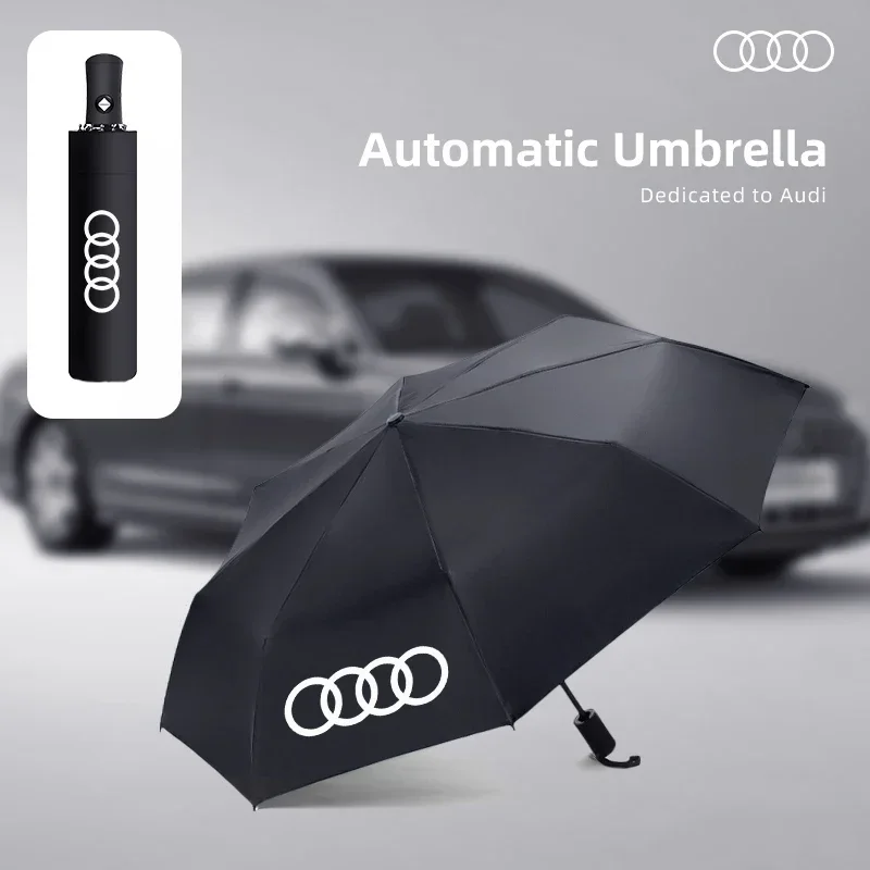 Car Umbrella For Audi RS Sport A1 Q2 Q5 Q8 Q7 4L 4M Q3 8U F3 TT 8J 8S TTS 8N A3 8P 8V B6 A4 B8 B9 A6 C7 C6 4F Auto Accessories