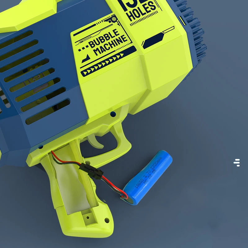 Pistolet à bulles électrique pour enfants, petit jouet, souffleur automatique avec lumière, 132 trous, tanystone ling, Regina, cadeaux