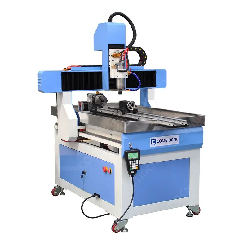 6090 4 Axis CNC Router 3D Wood Metal Carving Machine With Rotary
