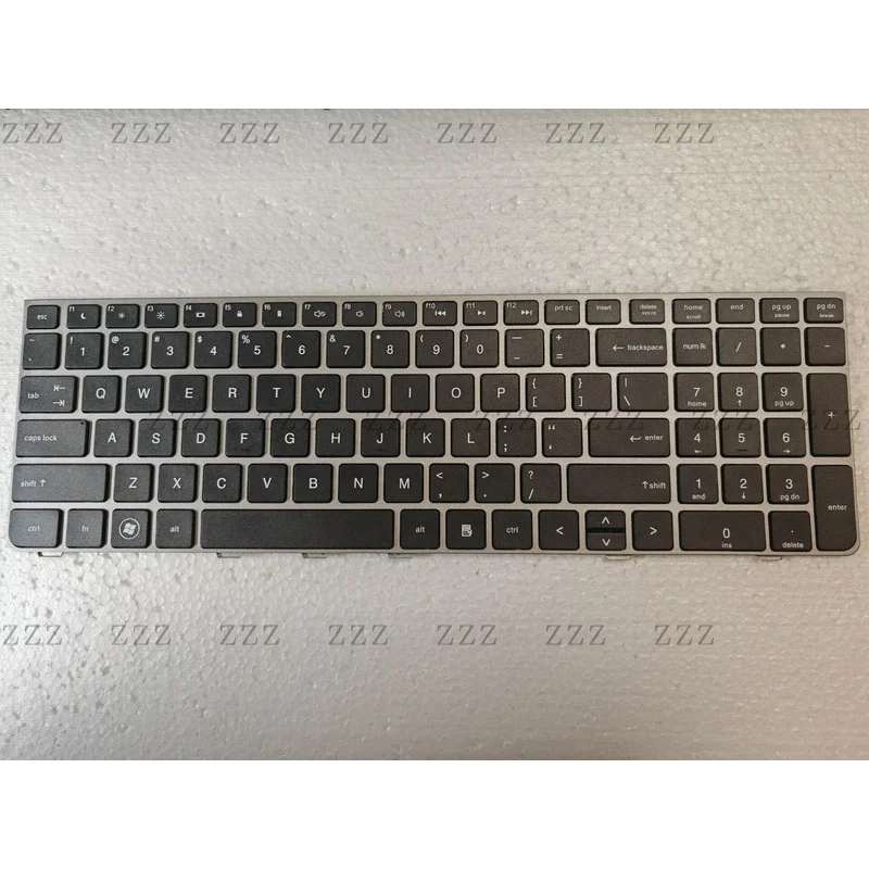 ZZ New for HP Probook 4535S 4530S 4730S US Keyboard SILVER FRAME