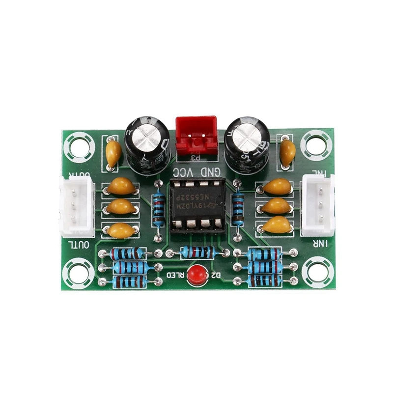 ABFT-5X Mini preamplificador Op Amp módulo amplificador doble canal NE5532 preamplificador placa de tono 5 veces amplio voltaje 12-30V