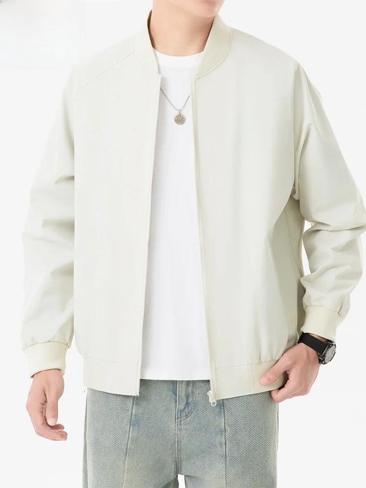 

Мужская повседневная свободная куртка с бейсбольным воротником, ветрозащитная, осенне-зимняя, новая, стильная, городская, из полиэфирного волокна, длинная...