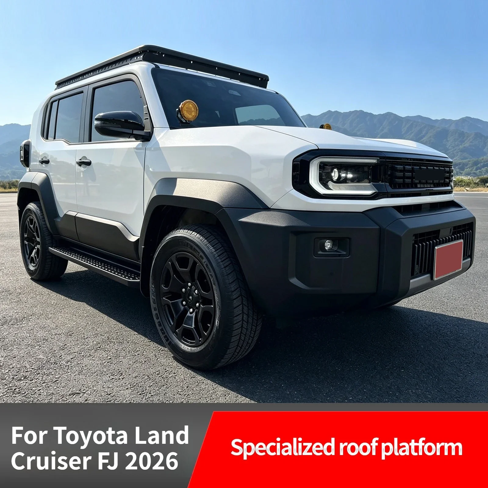 For Toyota Land Cruiser FJ 2026 Car Roof Luggage Rack Modified Aluminum Alloy Roof Platform Frame Off Road Exterior Accessories detail image 1