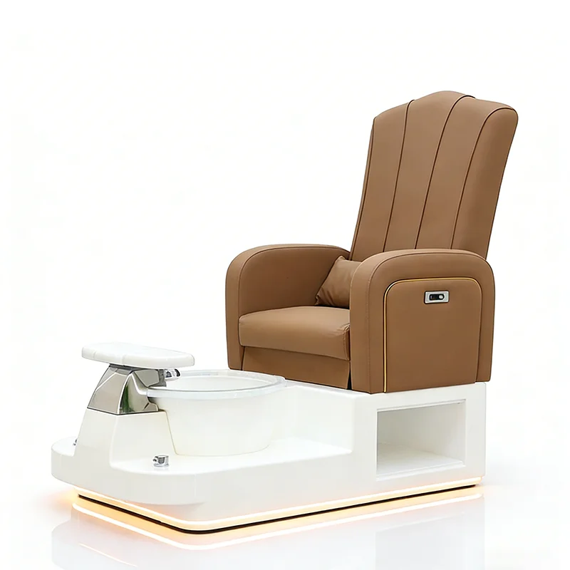 

Modern Nail Salon Equipment Foot Care Spa Chair Luxury Electric Reclining Pedicure Spa Chair With Lights And Jet Pump