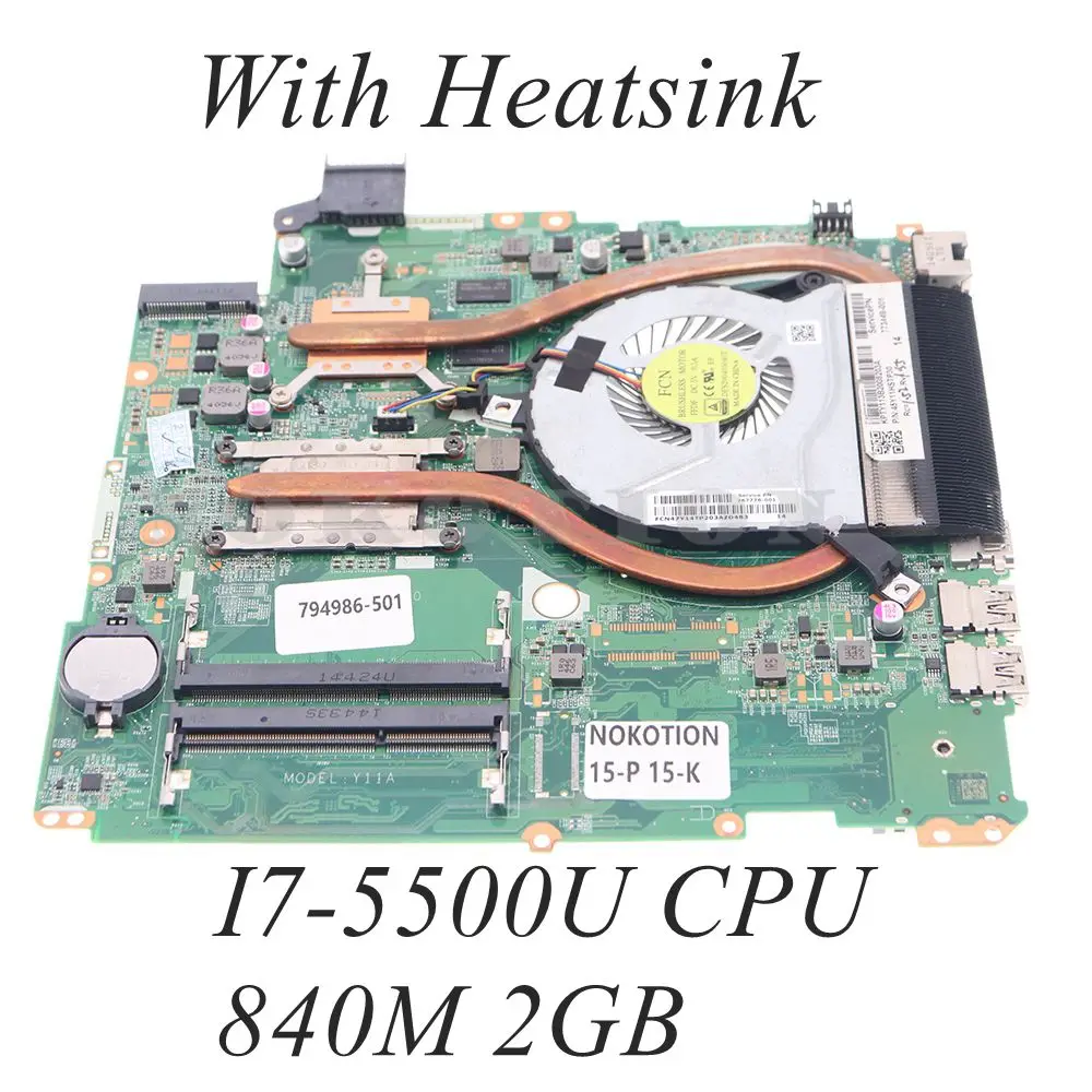 Motherboard HP Pavilion 15-H 15-H203NF H206NF S020NF S106NF S111NF S113NF