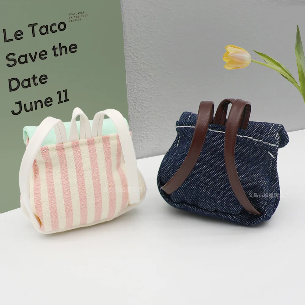 حقيبة ظهر صغيرة مع سحب مطاطي، حقيبة كتب على طراز الكلية، حقيبة ظهر دمية مونخيتشي، ملحقات مشهد الزي الإبداعي