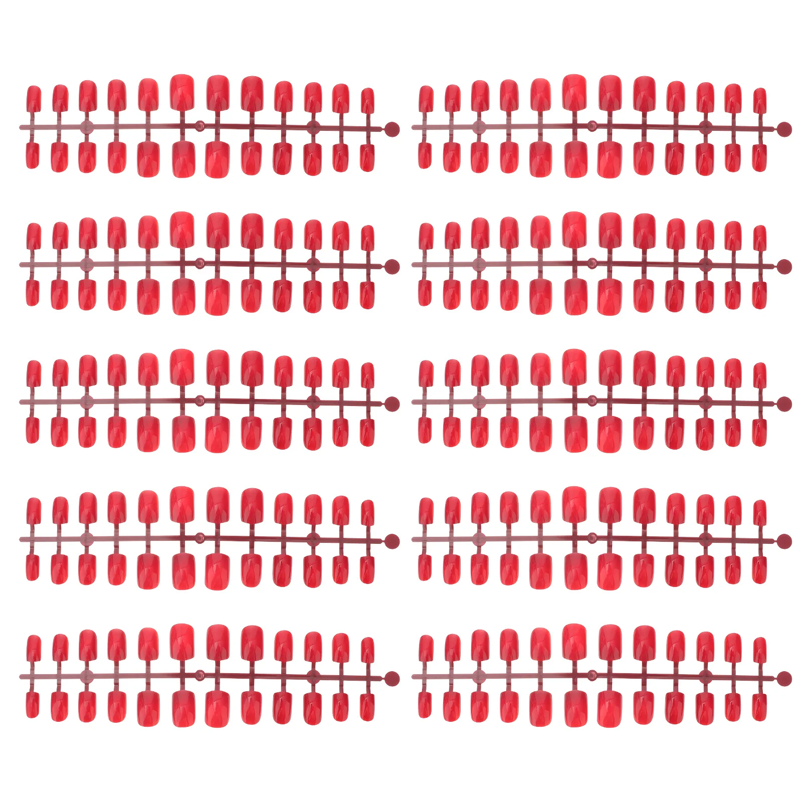 120 قطعة بلون الأحمر الأظافر كاذبة غطاء كامل قصيرة أظافر صناعية نصائح Diy بها بنفسك مانيكير مسمار الفن اكسسوارات الأظافر وهمية