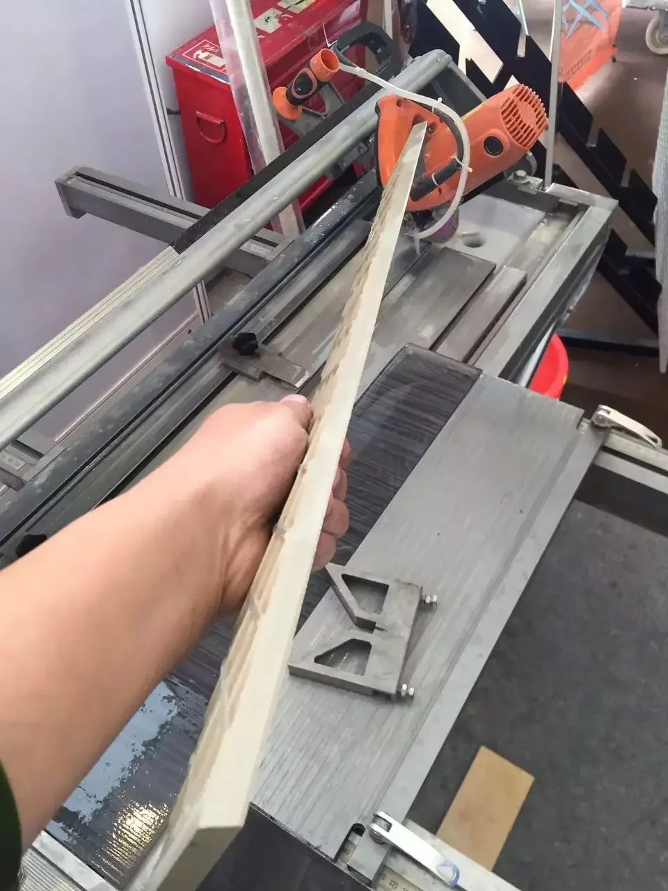 Edge With Water Dust-Free Circulation Electric Cutting Machine Portable 45 Degree Tile/Stone Edge Cutting Machine