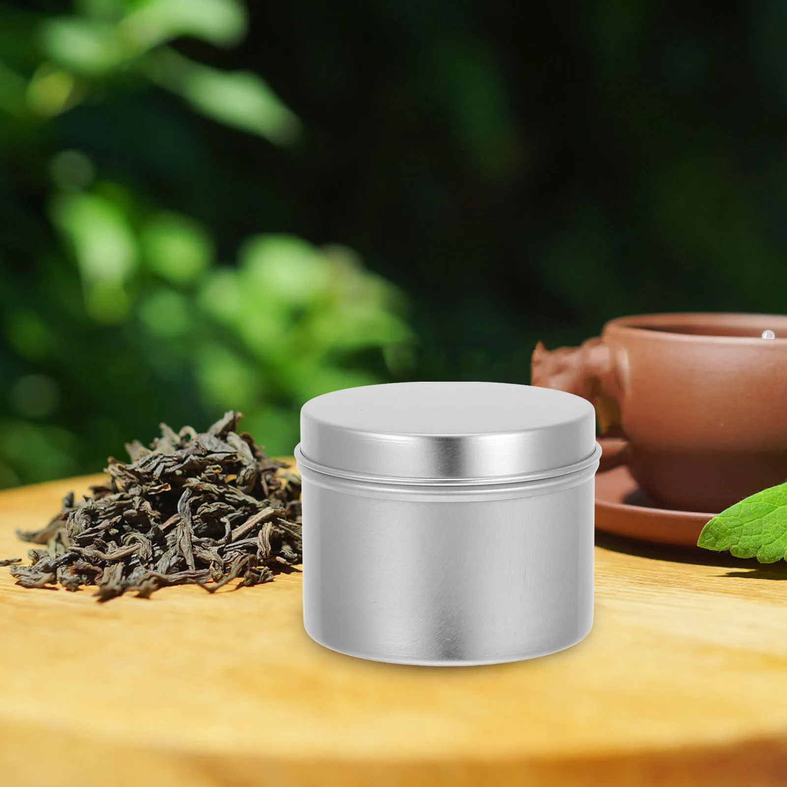 

6pcs 100ml C Tins Round Containers Screw Lids Tea Empty C Aluminum Jars Storage Jars DIY H made C