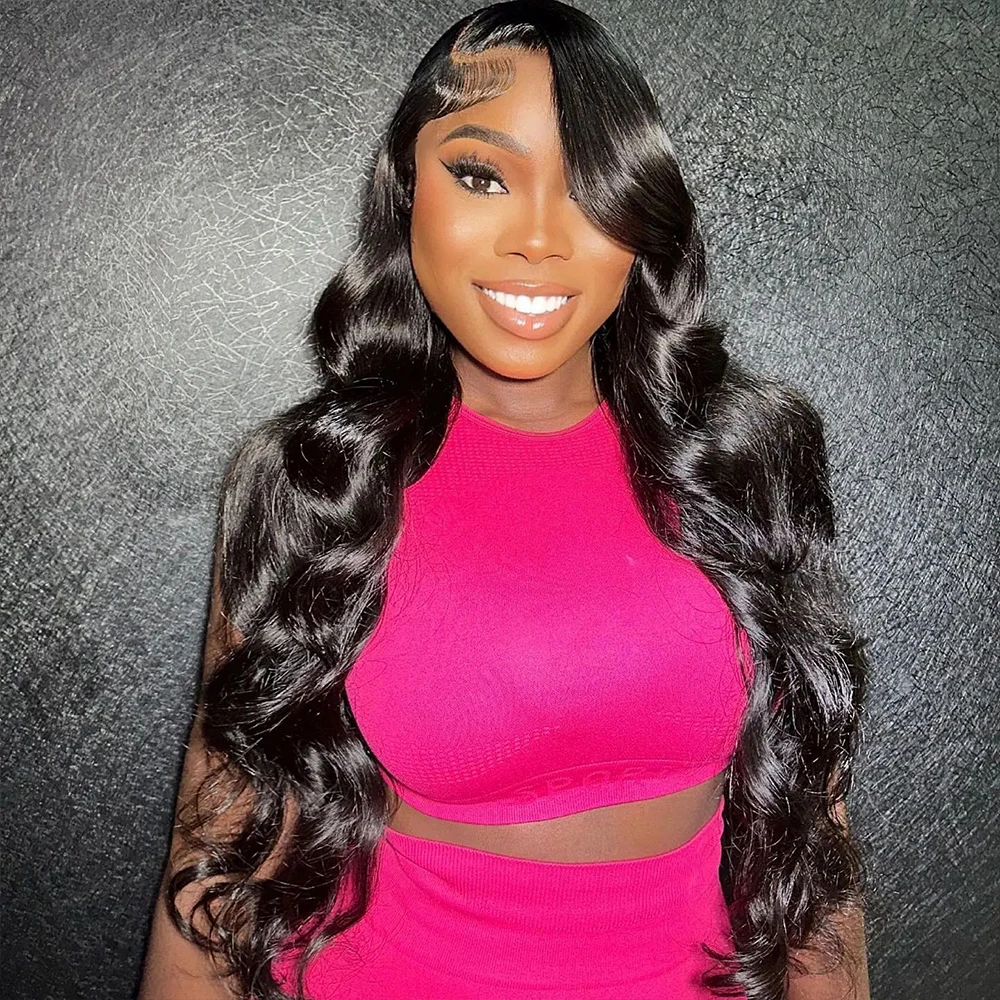 30 40 Inch Transparent Body Wave 13x6 360 Hd Lace Front Human Hair Wig Brazilian 180 density 13x4 Frontal Wigs For Black Women