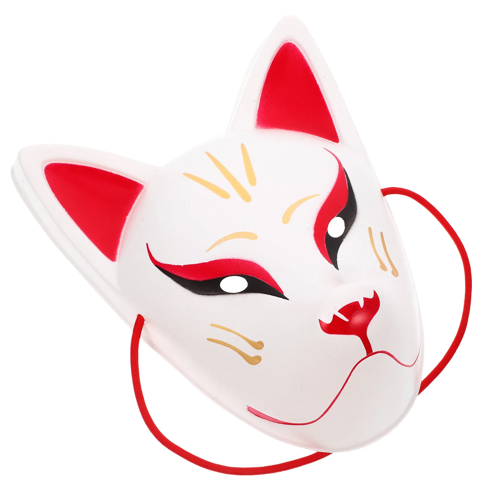 Máscara vestir máscaras Kabuki Kitsune japonés gato de estilo japonés disfraz de Halloween Pvc zorro Cosplay niño