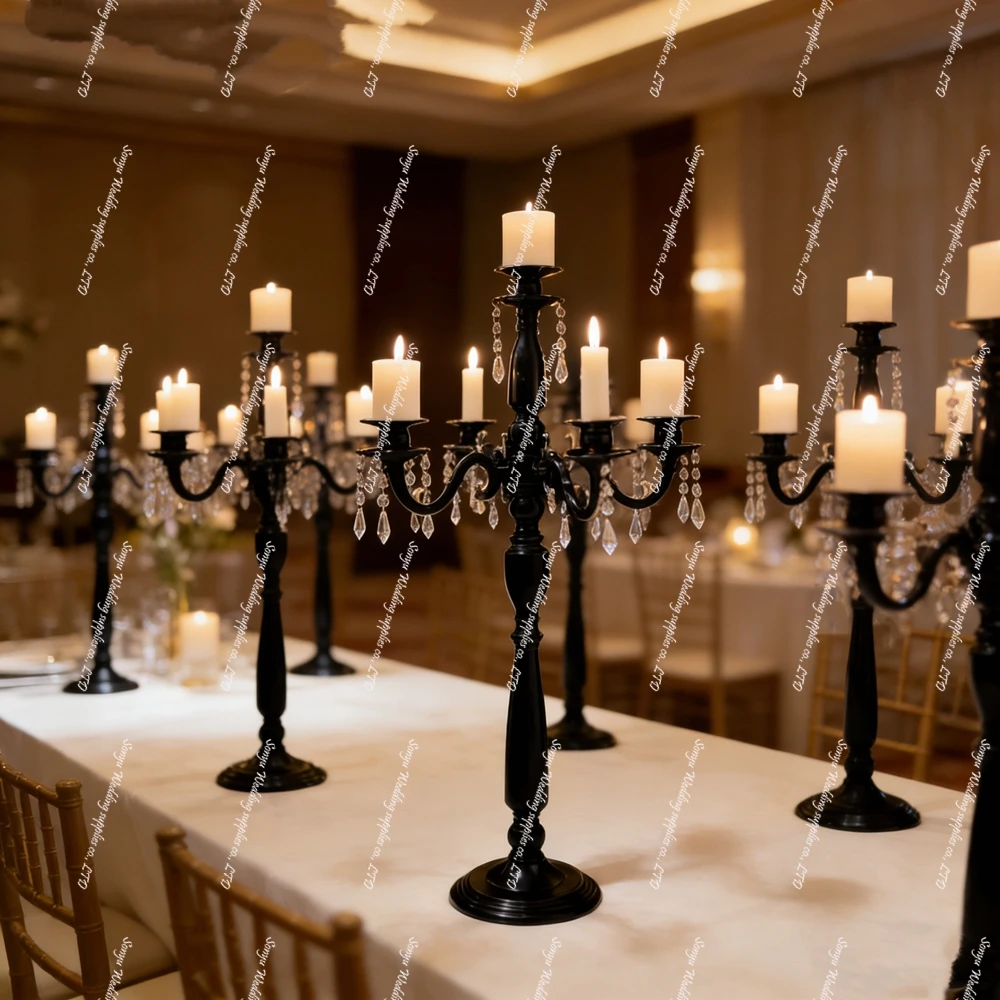 

10ps)90cm-120cm) Wedding Event Centerpiece Aisle Decor acrylic Stand Elegant Chandelier Top Table Centerpiece for Wedding