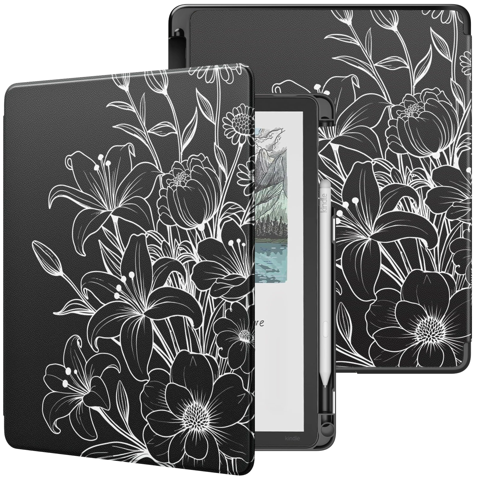 

Чехол с держателем для стилуса для 11-дюймового Kindle Scribe 3-го поколения 2025 года, легкий защитный чехол для Kindle Scribe Colorsoft 1-го поколения 2025 года