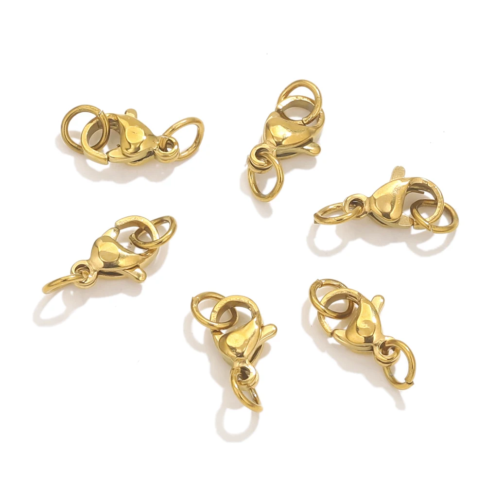 20pcs Stainless Steel Lobster Clasps For Bracelet Necklace Findings Clasps Connectors DIY Jewelry Making Accessories Craft image 5