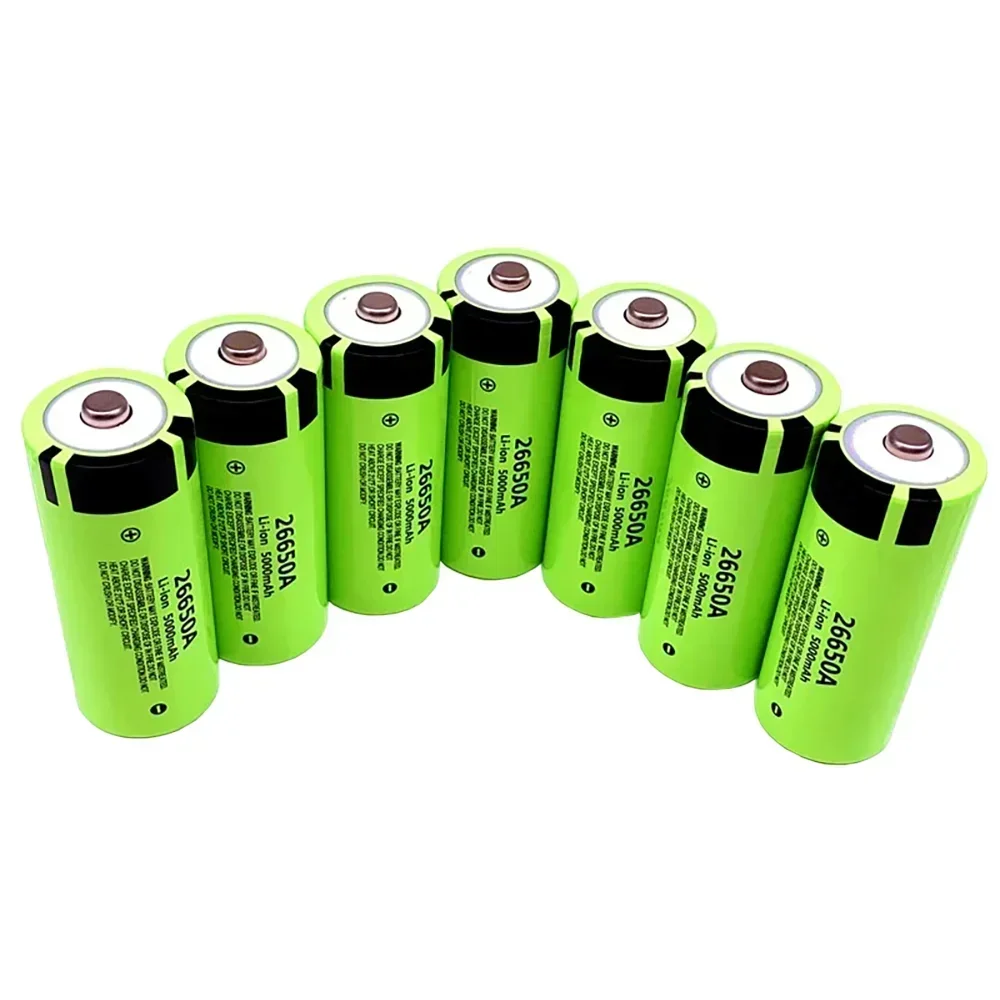 100%  Rechargeable lithium battery NEW 26650 3.7V 5000mAh 50A Power Lithium Ion Battery 26650A, Geeignet Für LED Taschenlampe