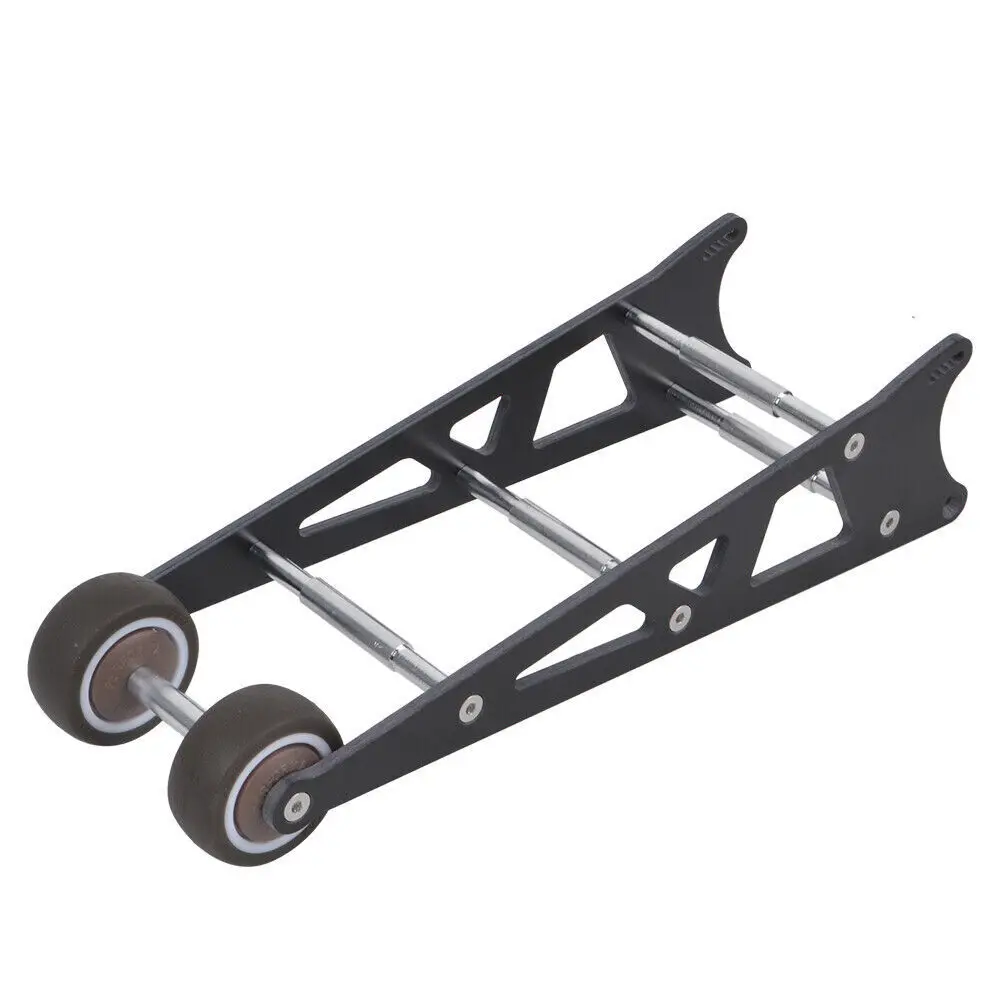Barra con ruedas de arrastre de carbono para 1/10 Traxxas 2WD Rustler Slash Stampede Bandit