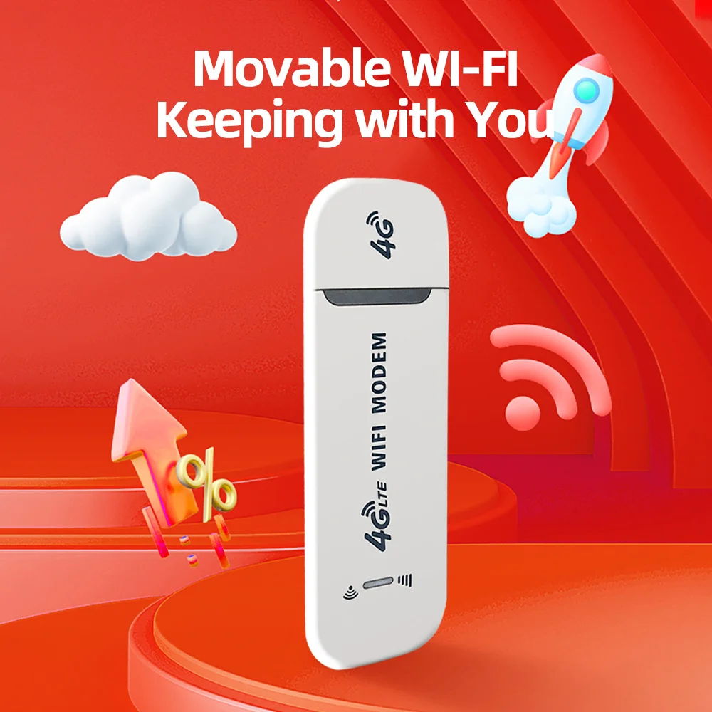 

4G Mobile WIFI Router 150Mbps 4G LTE Wireless USB Dongle Modem Stick Sim Card Pocket Hotspot WiFi Broadband for Home Office