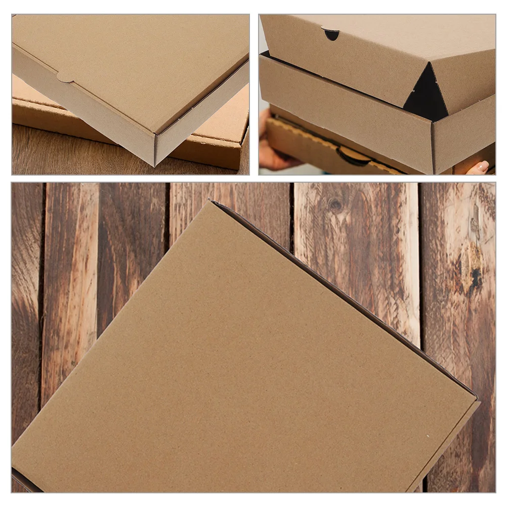 12 pçs mini caixa de pizza titular take out recipiente bandejas de papel caixas de restaurante para armazenamento de festa portátil fornecimento presente prático