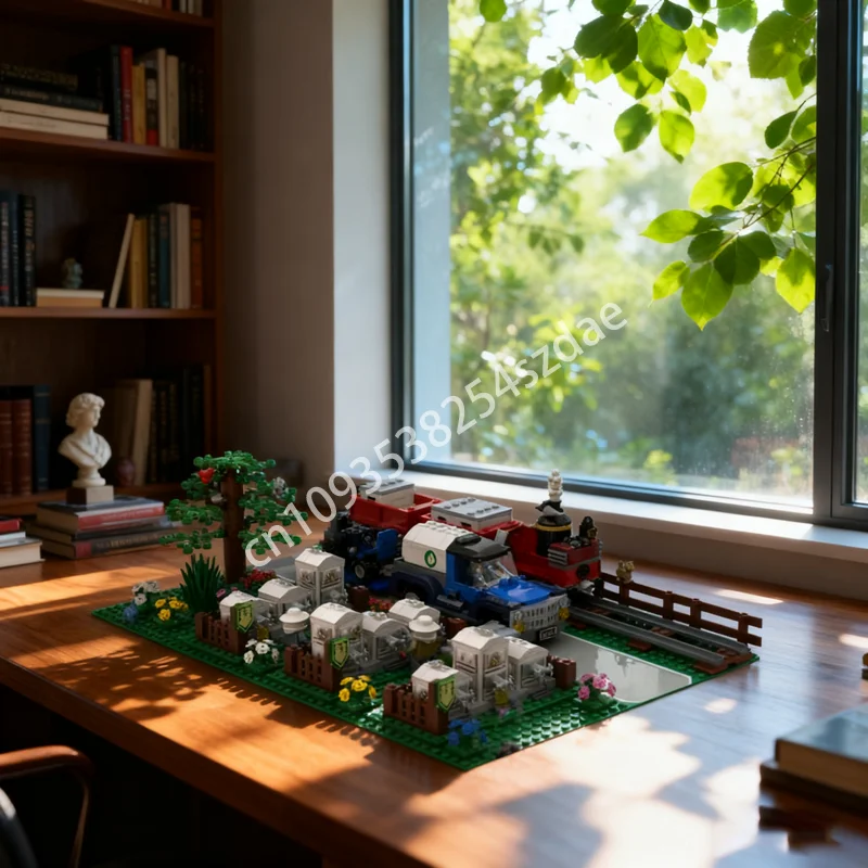 

1086 шт. MOC кирпичи Agri Works медовая ферма модель здания рождественские подарки блоки строительство DIY творческая образовательная игрушка для детей