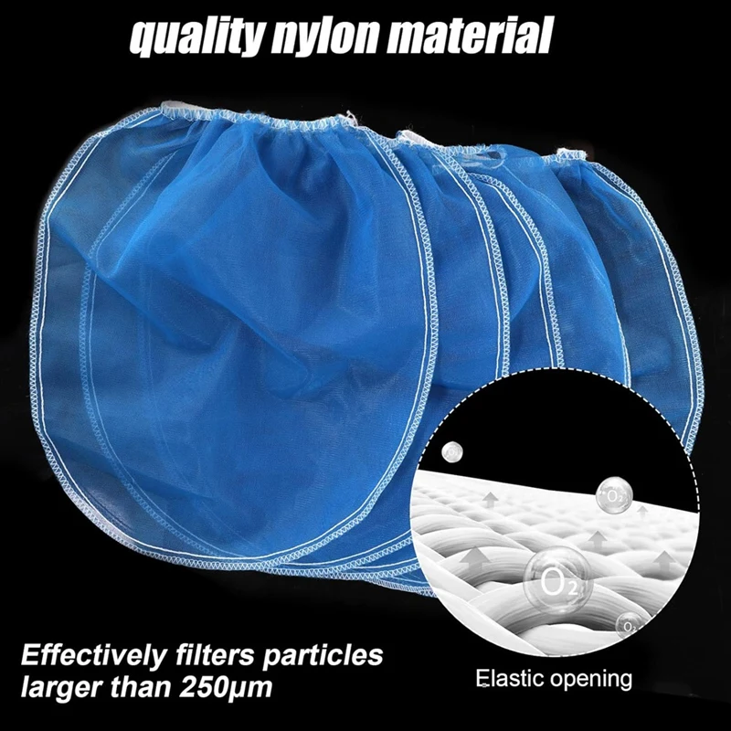 Bolsas coladoras de pintura, bolsa de Filtro de pintura de malla fina, apertura elástica, utilizada en cubos de 5 galones
