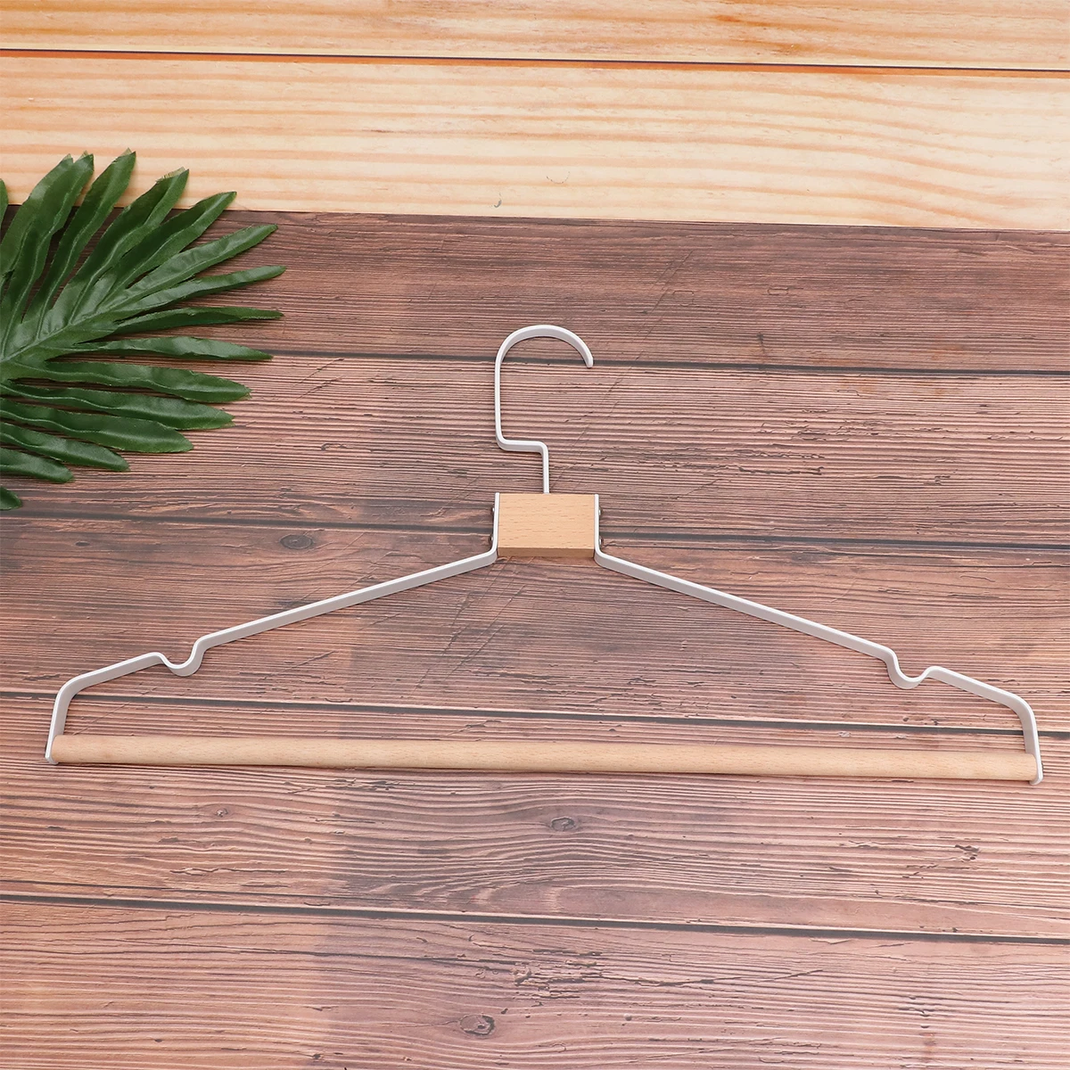 

5 PCS Solid Wood Hanger Thickened Clothes Fashion Hangers Hanging Racks Foldable Home Wooden Clothing Rack