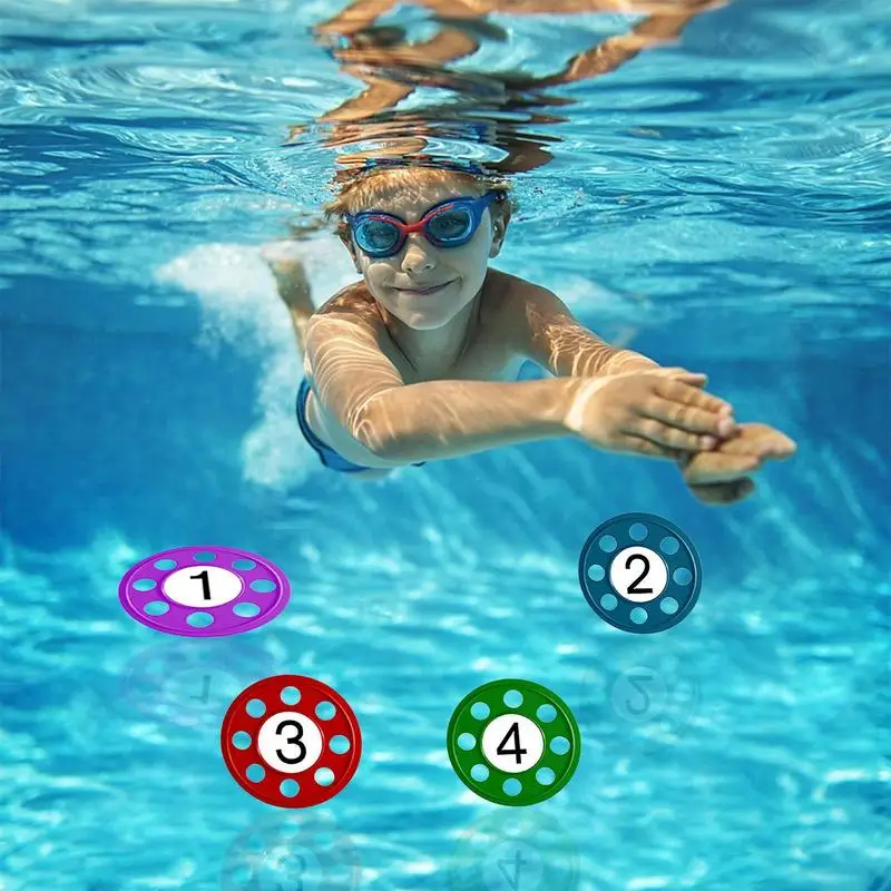 Pool Dive Toys For Kids Underwater Discs Diving Toy Set Boys Girls Cute Pool Toys For Summer Colorful Water Toys For Swimming