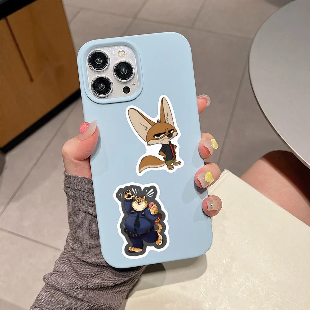 60pcs/Set Cute Zootopia Stickers Cartoon Laptop Luggage Scrapbook Diary Graffiti Sticker Toy