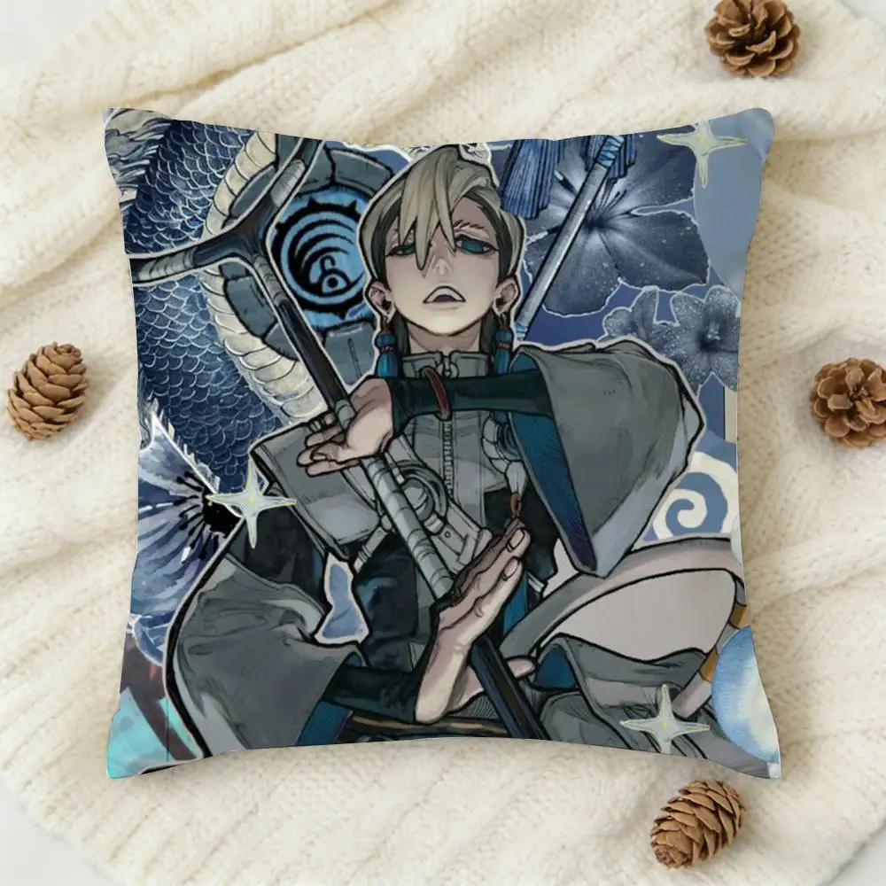 Classic Manga Anime G-Gachiakuta Zanka Double-sided Printed Square Decorative Cushion Cover for Sofa Living Room Home Decor