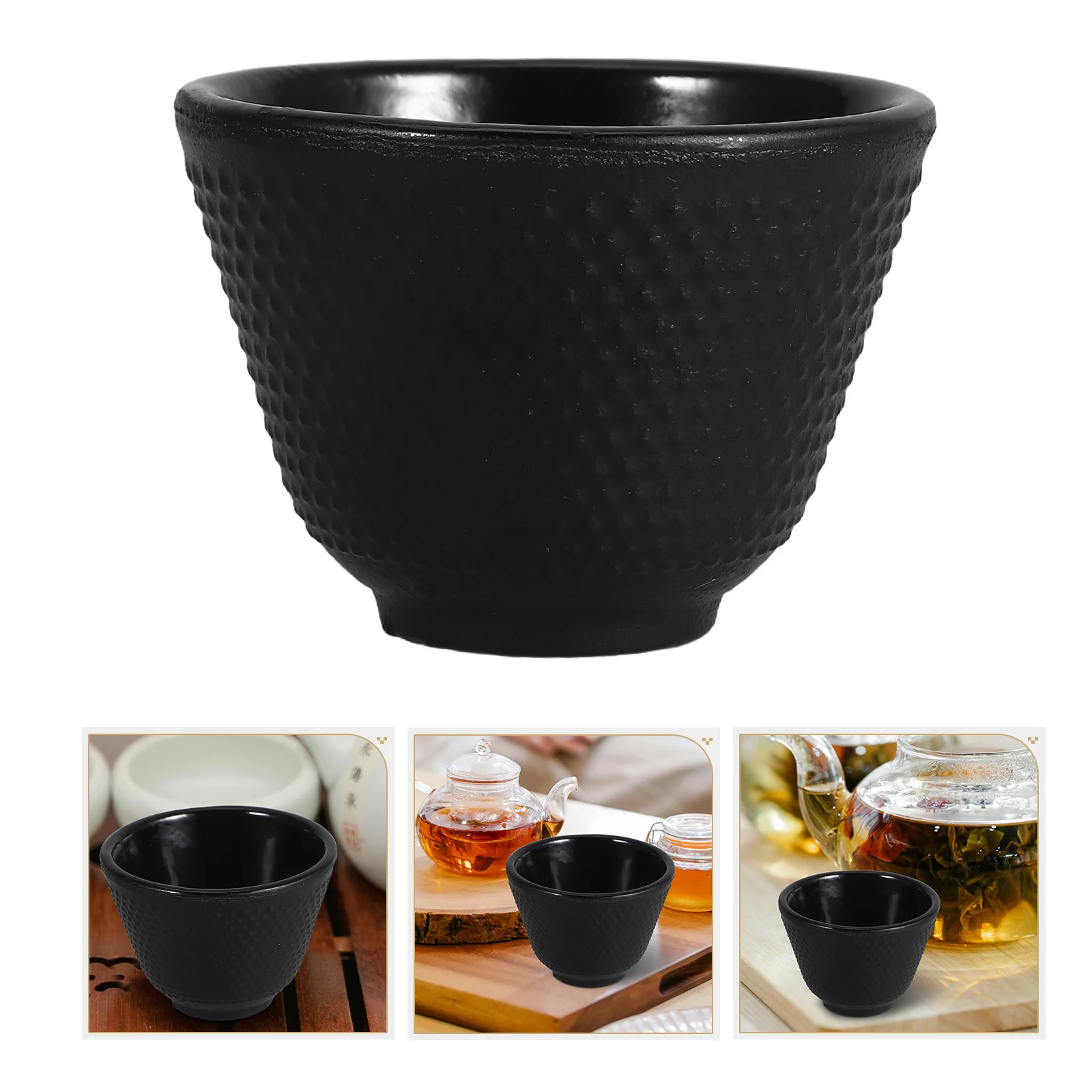 

Cast Iron Tea Cup Retro Design Exquisite Polish Smooth No Burr Home Tea Shop Restaurant Hotel Gift Vintage Teaware