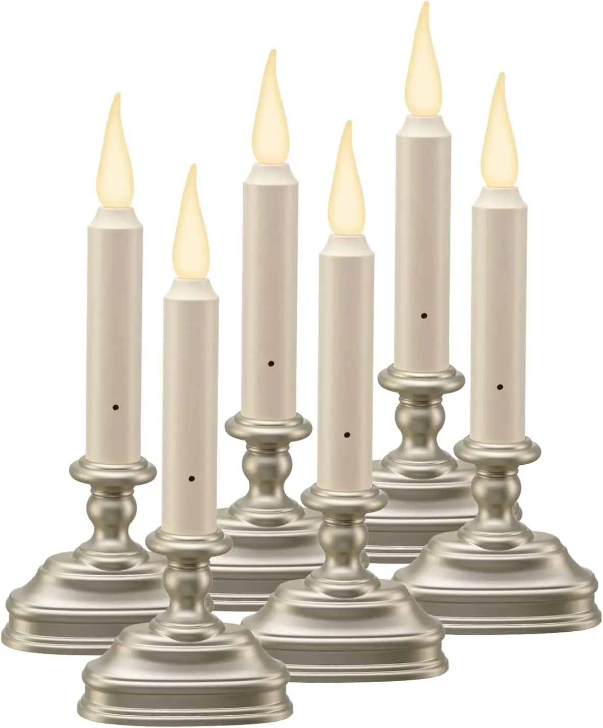 

9-Inch Window Candle with Dynamic 3D Warm White Flicker Flame, Battery Operated, Timer & Switch