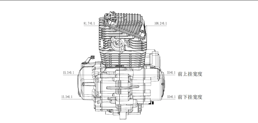 Zongshen CB300RL Motorcycle Engine Assembly New 4-Stroke 4 Valve Engine with CDI Ignition for Dirt Bikes