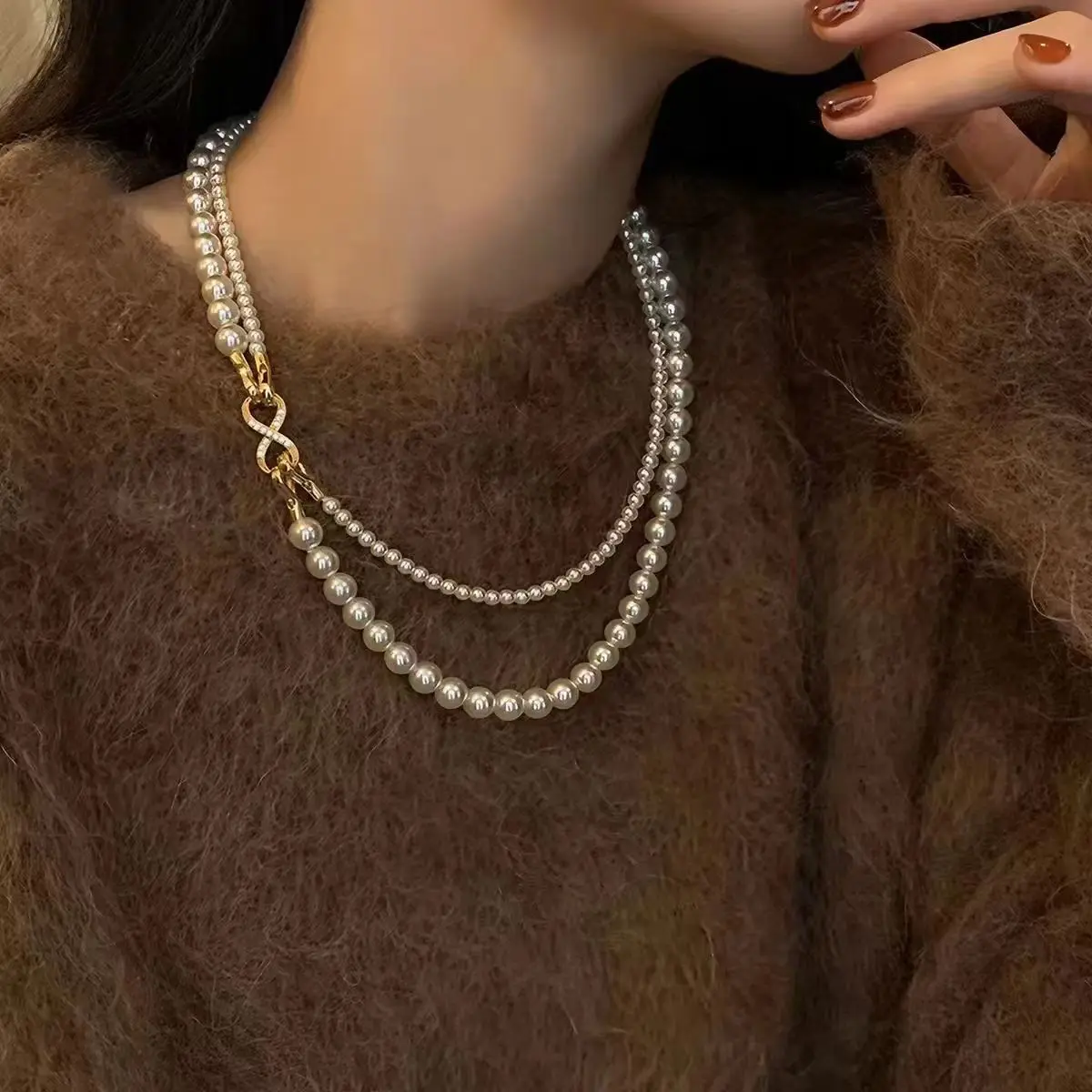 Multi Function Pearl Choker Necklace For Women Luxury New Fashion Designers Chain Jewelry Wholesale