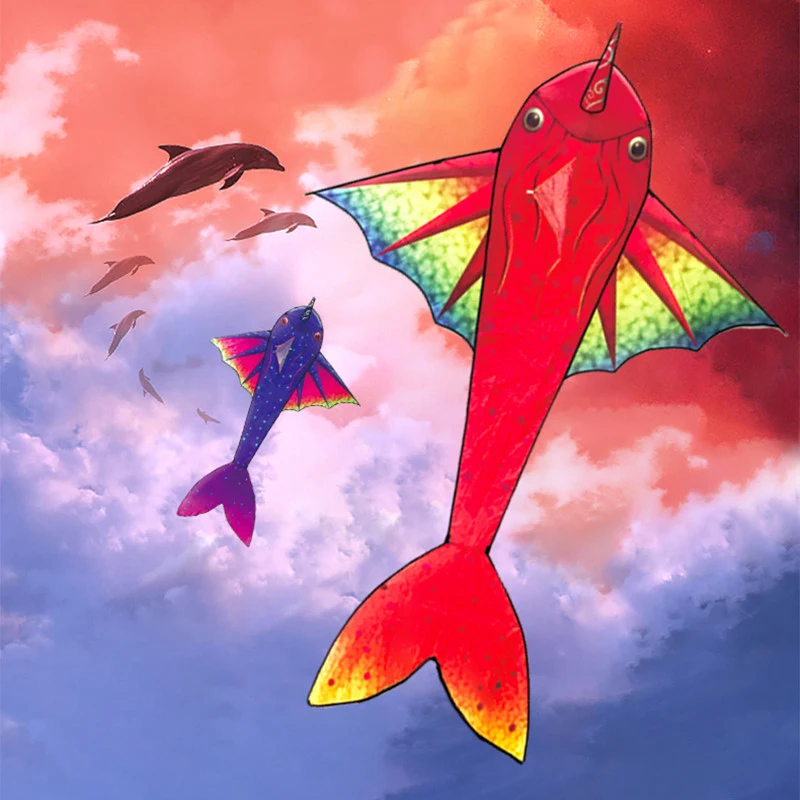 free shipping large fish kite for adults flying line outdoor toys ripstop nylon fabric goldfish kite professional kite wind kite