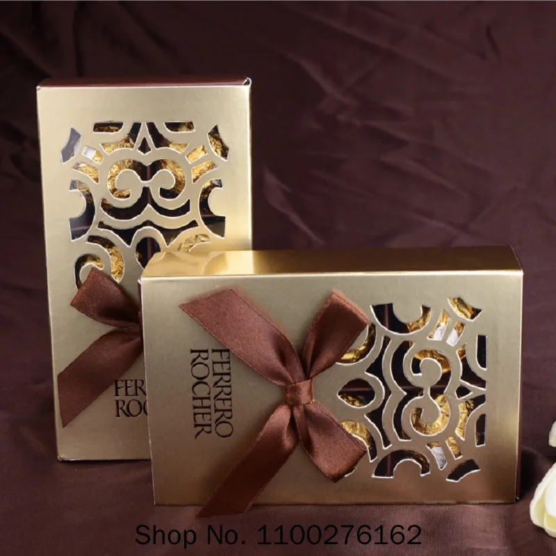 20/50pcs FERRERO ROCHER Boxes Wedding Favors Sweet Gifts Bags Party Supplies Baby Shower Ferrero Chocolate Candy Box