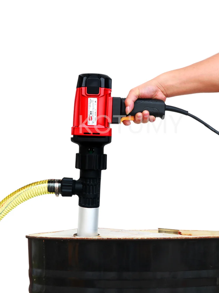 Imagem -02 - Bomba Elétrica Portátil do Tambor da Mão Tambor de Óleo Diesel Vertical de Velocidades Bomba de Óleo Elétrica Pequena 220v 800w 1300w