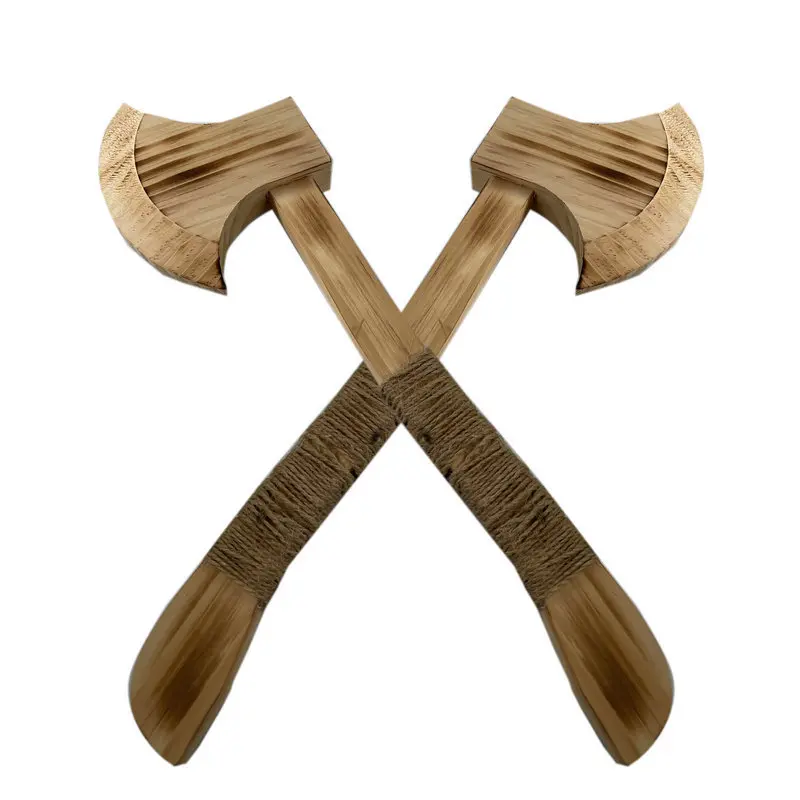 Wooden Small God Axe Sword Model Toys Crafts Wooden Axe Open Mountain Axe L30cm Stage Performance Cosplay Props