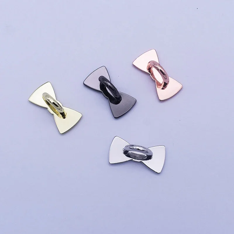 2/4PCS Adhesive Metal Stars Moon Bow Phone Charm Holder Phone Case Finger Ring Stand Hook Buckle Charm Clasp Accessory String