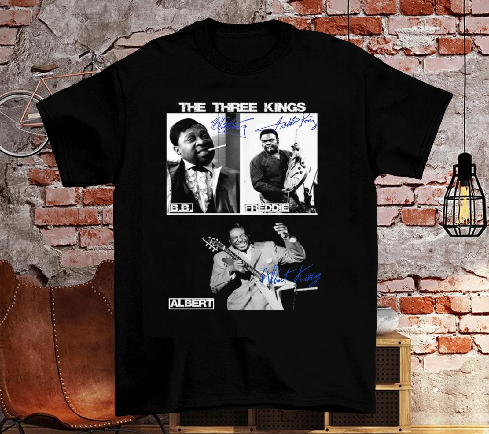 

Albert King BB King Freddie King Signature Black Size S to 5Xl T-Shirt