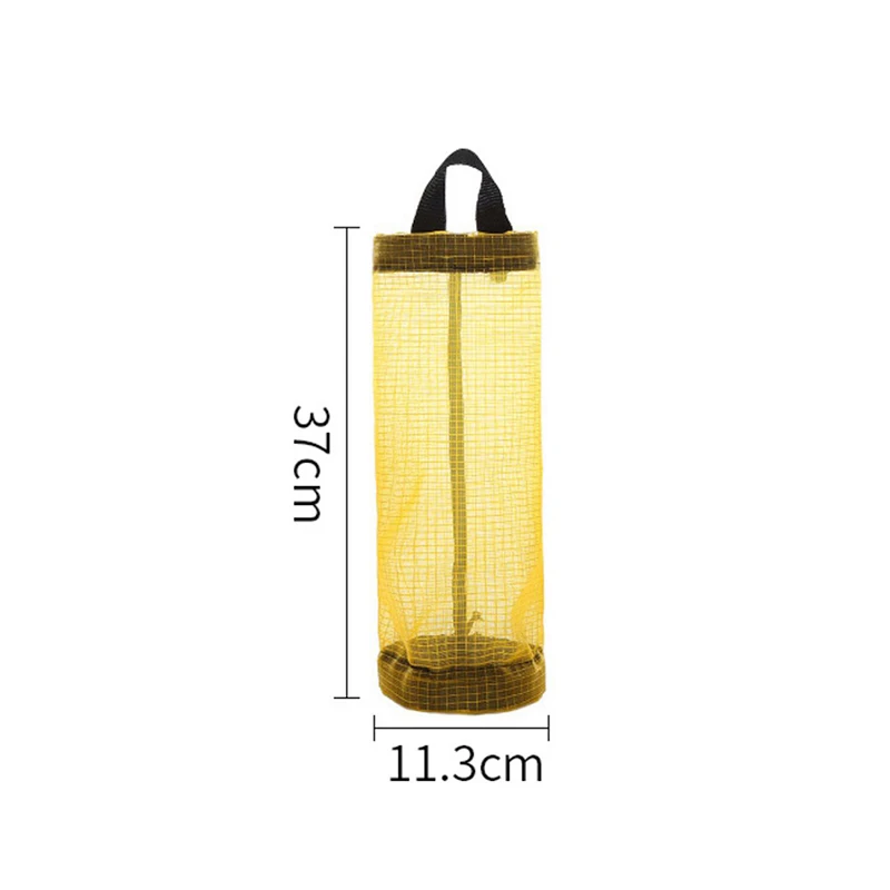 Home Grocery Bag Holder Wall Mount Plastic Bag Holder Dispenser Hanging Storage Trash Garbage Bag Kitchen Garbage Organizer