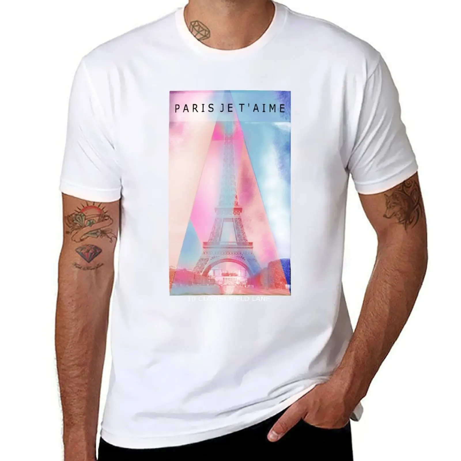 

New Paris lover T-Shirt summer top T-shirt short graphics t shirt plus size tops mens cotton t shirts