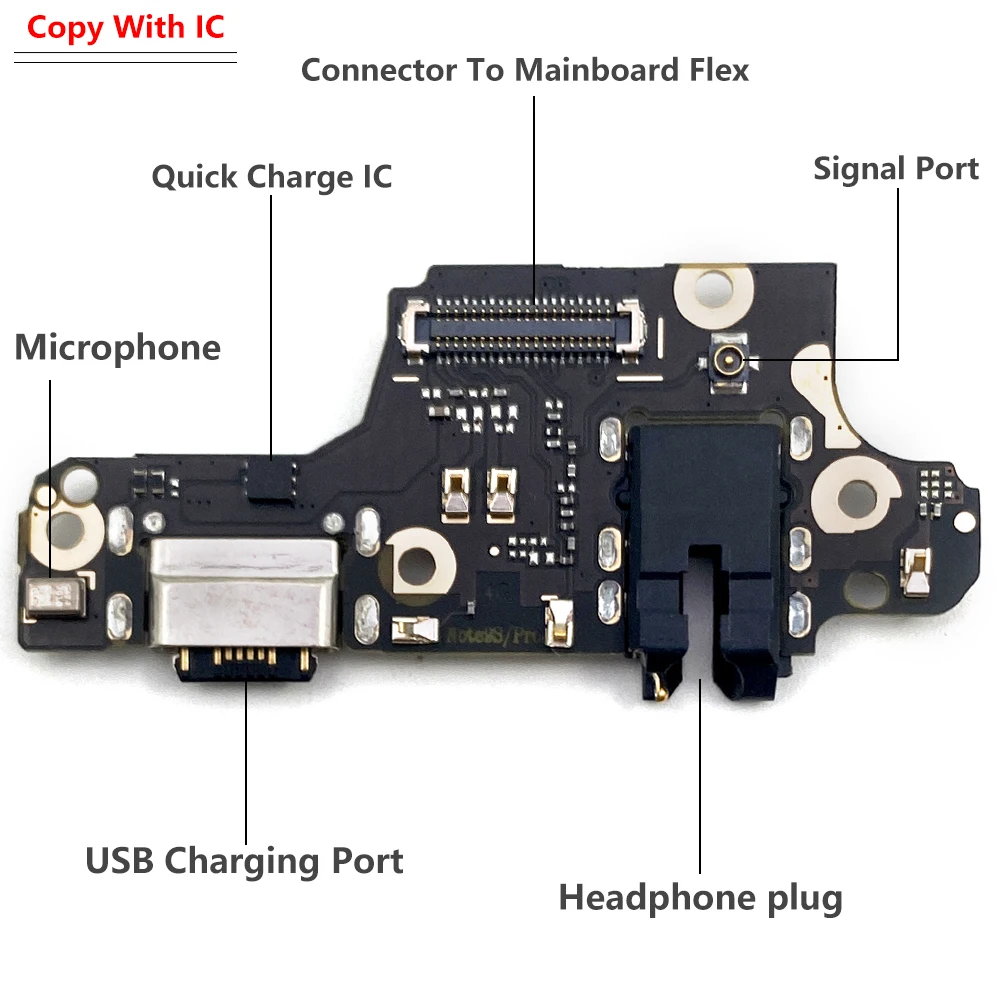 20Pcs/Lot New USB Charging Port Connector Board Flex Cable With Micro For Xiaomi Redmi Note 11 10S 10 9S 9 Pro 5G Charging Port