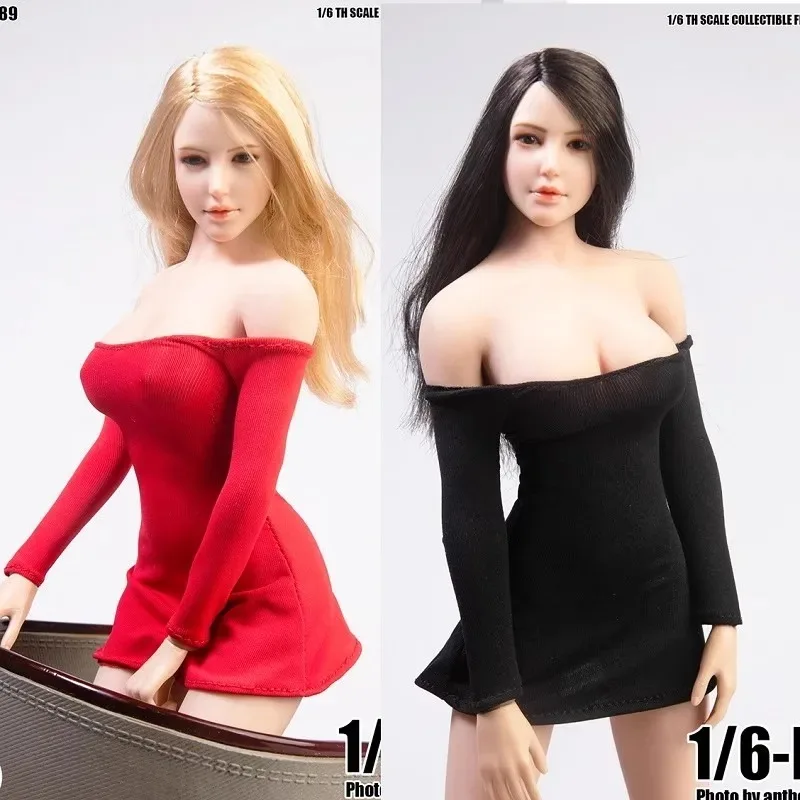 1/6 สเกลหญิงมืออาชีพชุดกระโปรงลูกไม้พิมพ์ชุดเดรสเปลือยหลังเสื้อผ้าสำหรับ 12 "ทีบีแอล พีเอช บอดี้